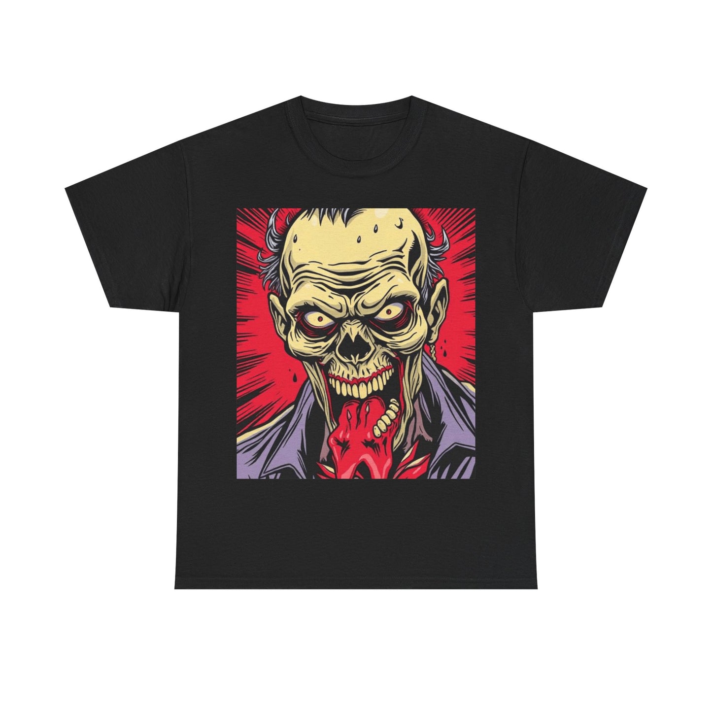 UK - Unisex Heavy Cotton Tee - Horror Skull Graphic Tee
