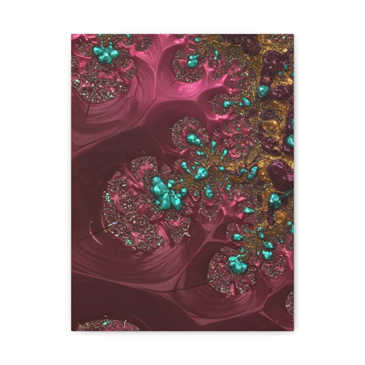 Abstract Art Canvas Print - Vibrant Fractal Design for Home Decor