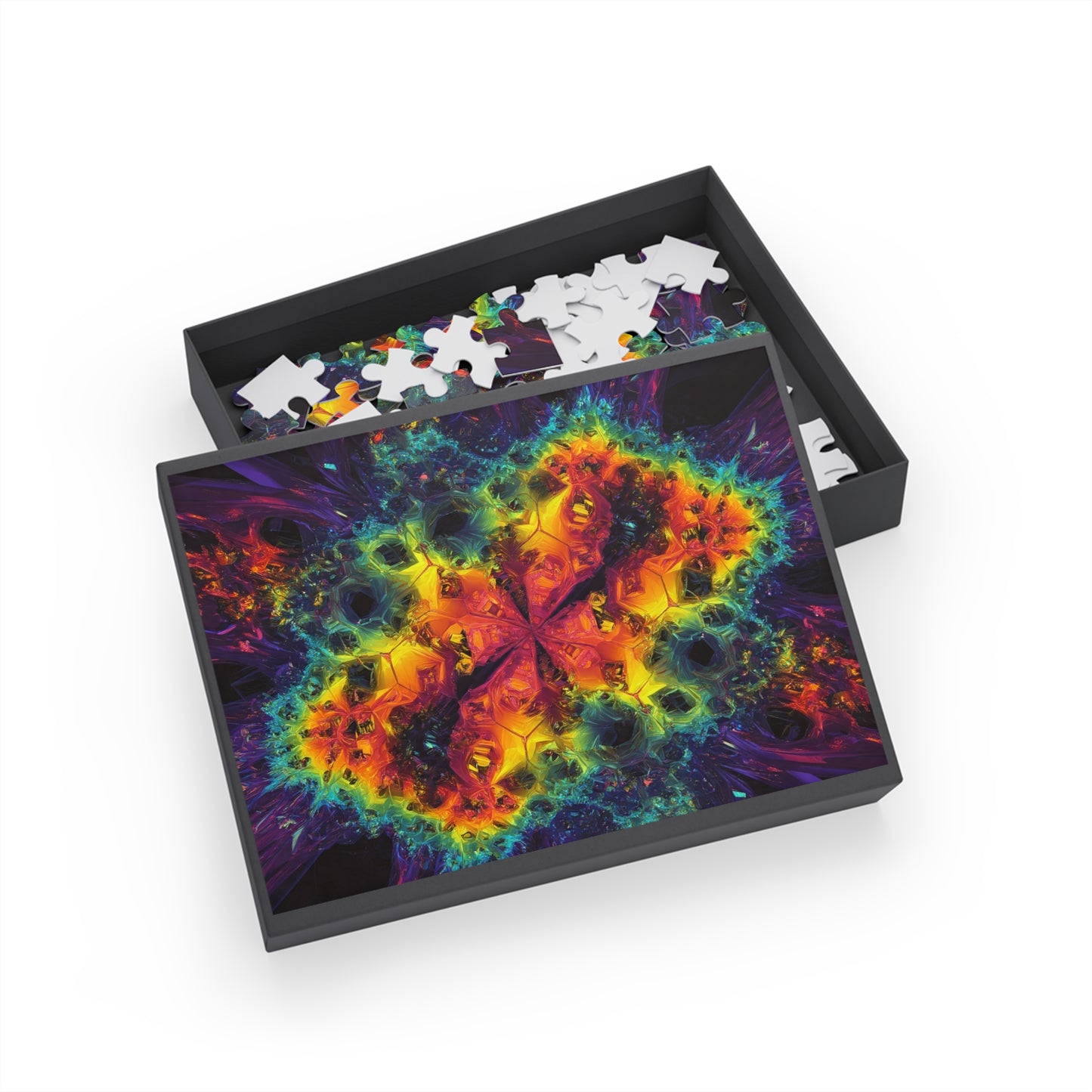 010 - Fractal Puzzle (96, 252, 500, 1000-Piece) - Fun Family Activity and Gift