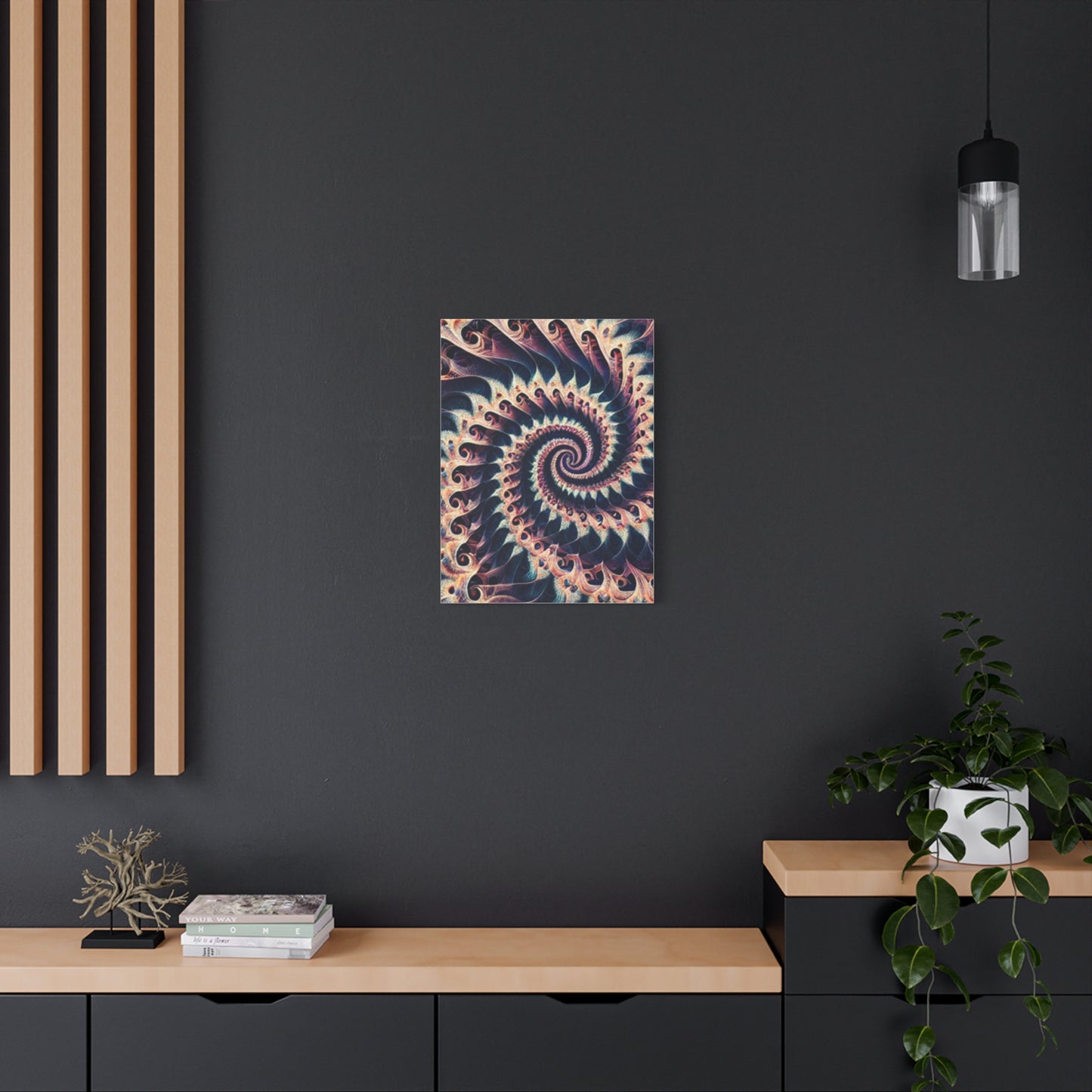 Abstract Spiral Art Canvas Print - Modern Home Decor for Art Lovers