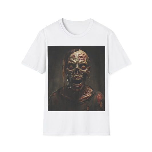 UK - Zombie Graphic Apocalyptic Portrait Tee, bold, decaying zombie graphic