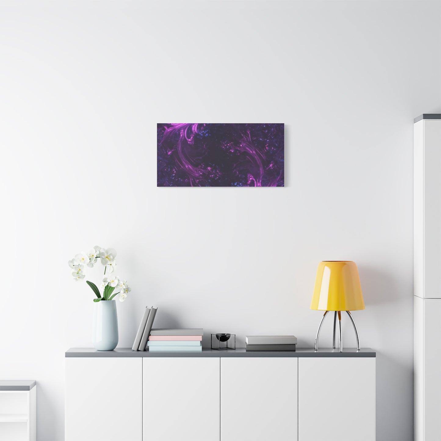 Abstract Purple Fractal Canvas Print - Artistic Wall Décor