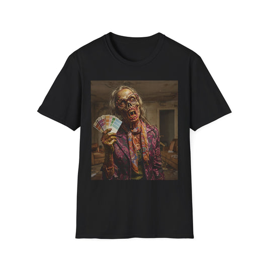 Unisex Softstyle T-Shirt – Retro Skeleton Poker Night Tee