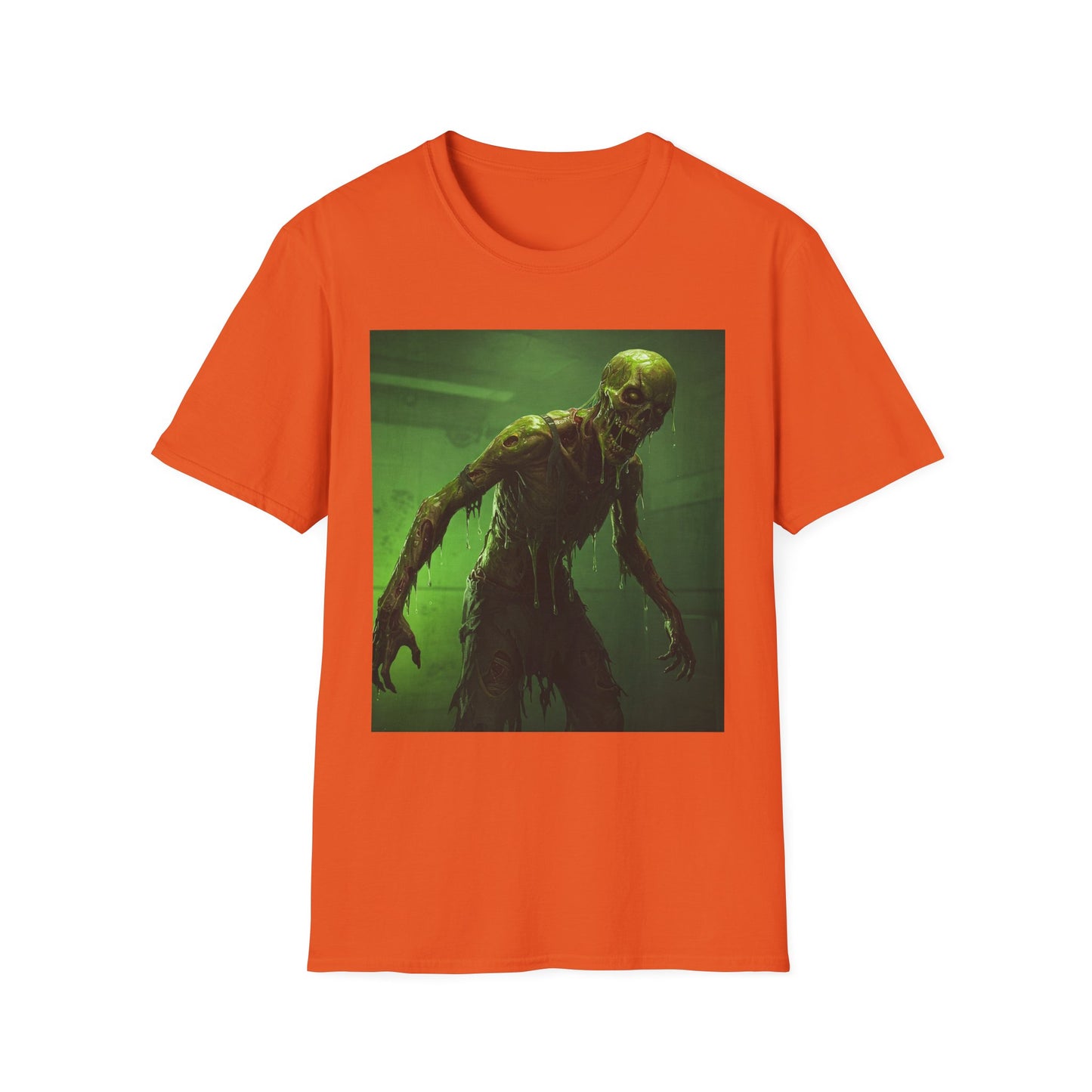 Apocalyptic Portrait Tee, bold, decaying zombie graphic