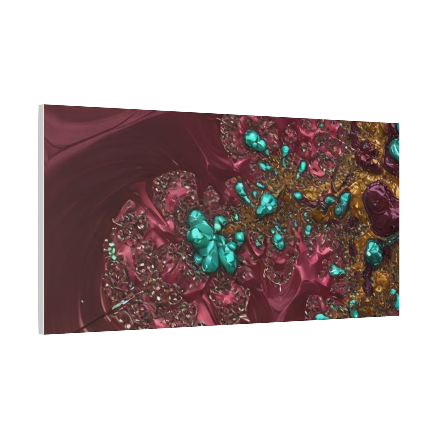 Abstract Art Canvas Print - Vibrant Fractal Design for Home Decor