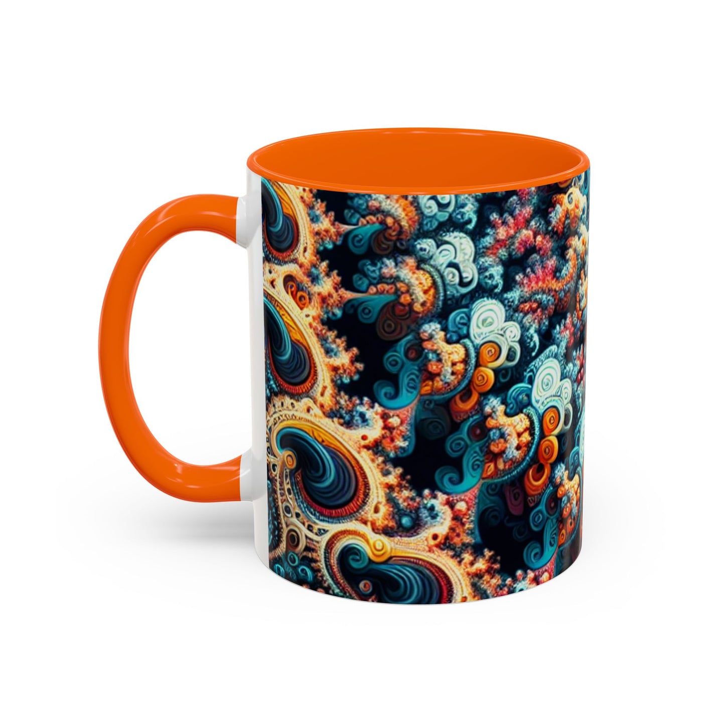 Colorful Fractal Coffee Mug - 11oz & 15oz - Perfect for Art Lovers