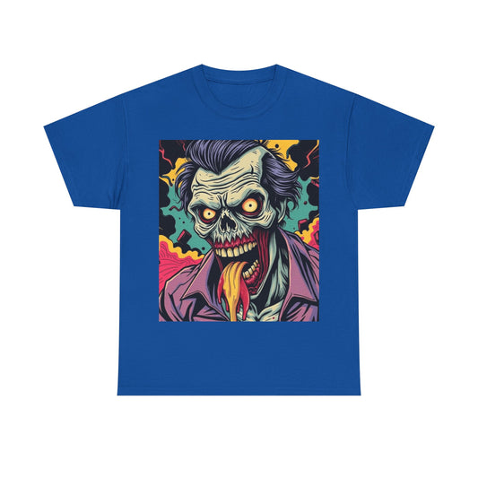 UK - Vibrant Zombie Graphic Tee - Unisex Heavy Cotton Shirt