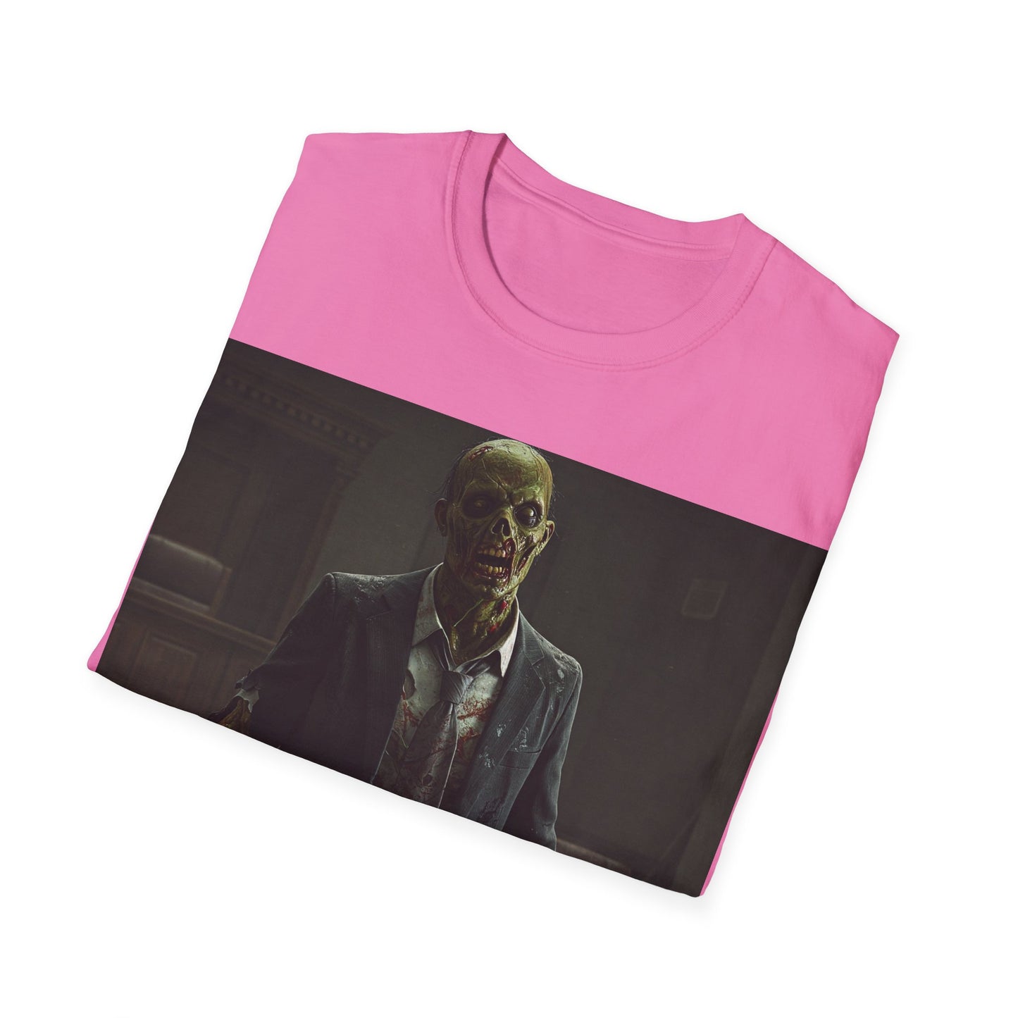 Apocalyptic Portrait Tee, bold, decaying zombie graphic