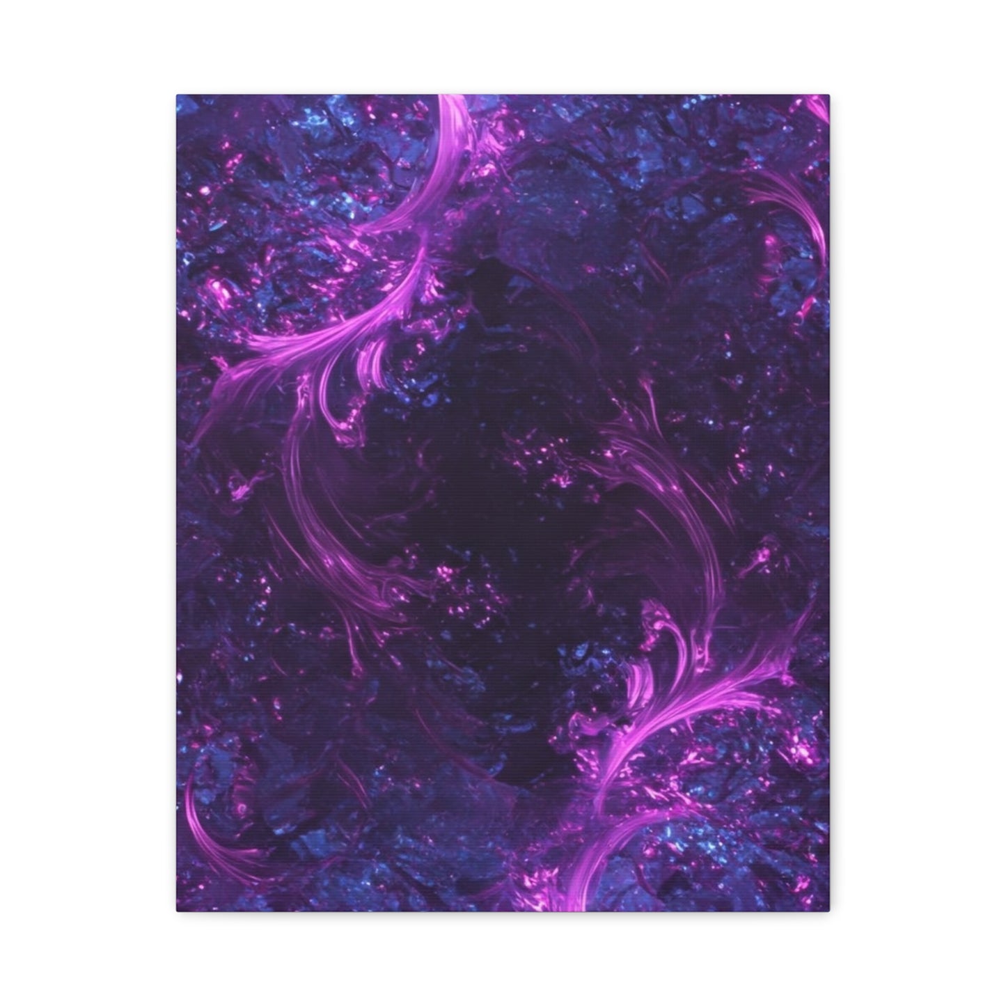 Abstract Purple Fractal Canvas Print - Artistic Wall Décor