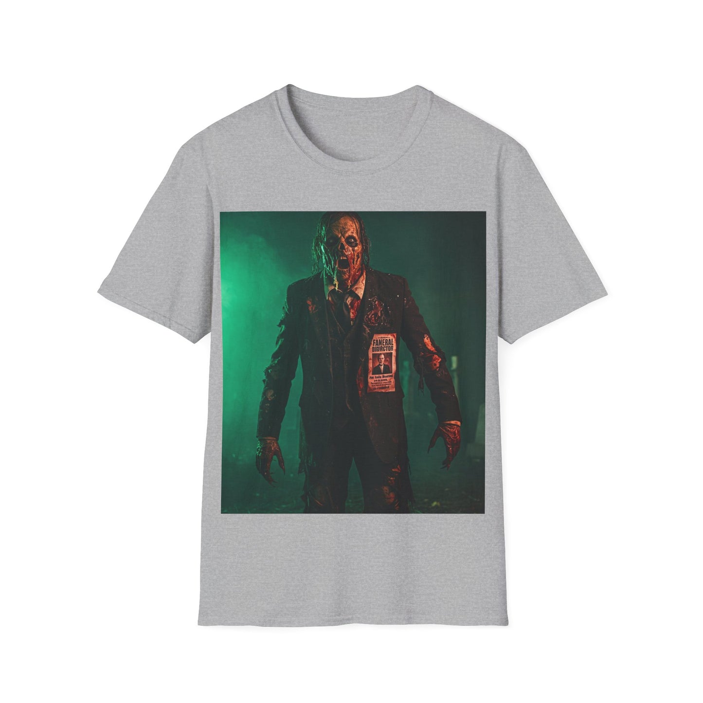 UK - Horror-Inspired Unisex Softstyle T-Shirt - Spooky Halloween Graphic Tee