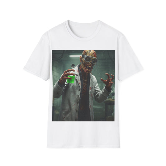 UK - Creepy Scientist Unisex Softstyle T-Shirt | Halloween Horror Tee