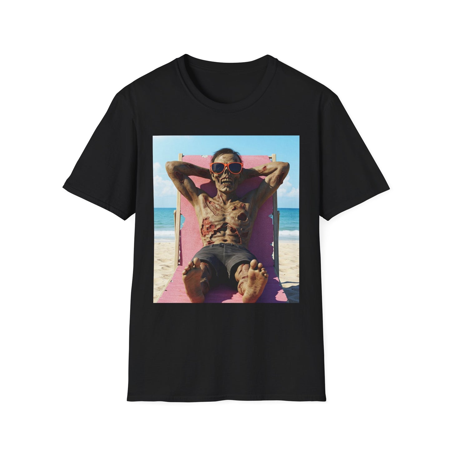 Beach Vibes Skeleton Unisex T-Shirt - Cool Summer Graphic Tee