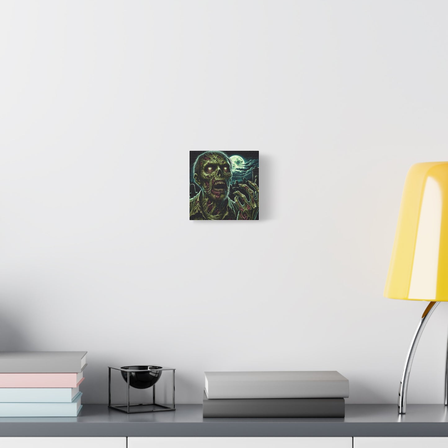 Zombie-Themed Stretched Canvas Art