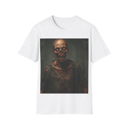 UK - Spooky Skeleton Unisex Softstyle T-Shirt - Perfect for Halloween and Horror Lovers