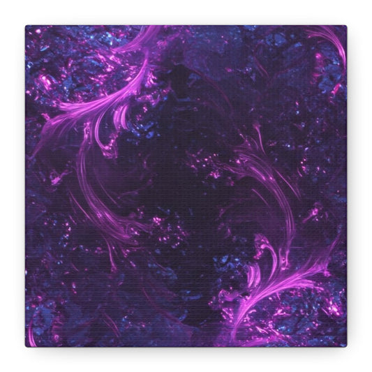 Abstract Purple Fractal Canvas Print - Artistic Wall Décor