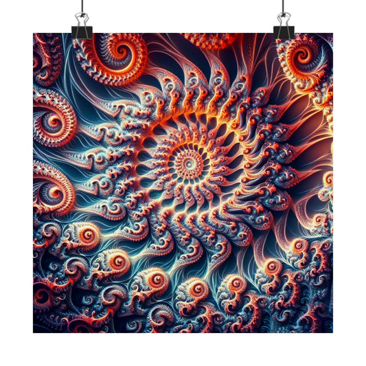 Abstract Swirl Matte Vertical Posters - Artistic Home Décor for Meditation and Relaxation