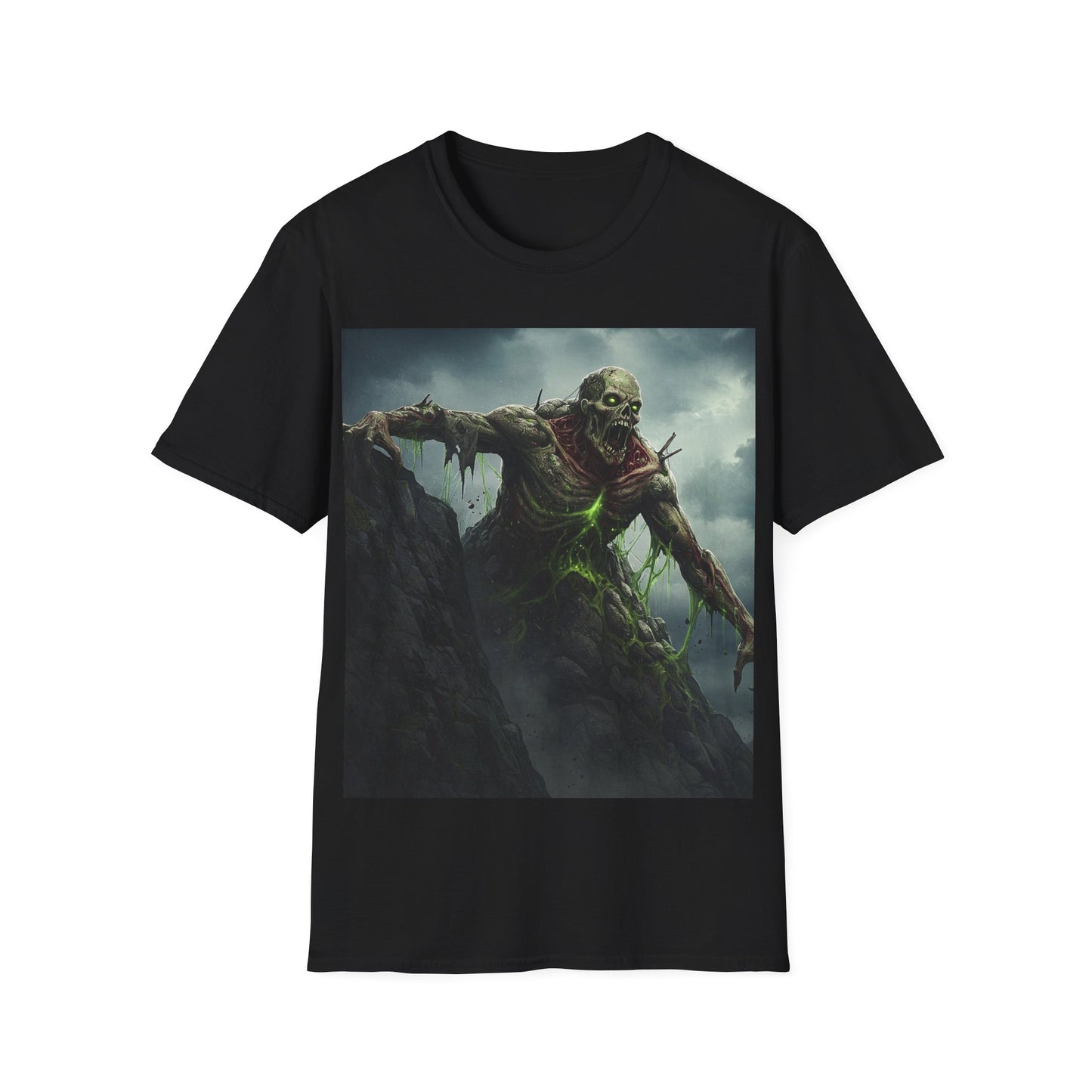 UK - Creepy Monster Unisex Softstyle T-Shirt - Perfect for Halloween and Horror Fans