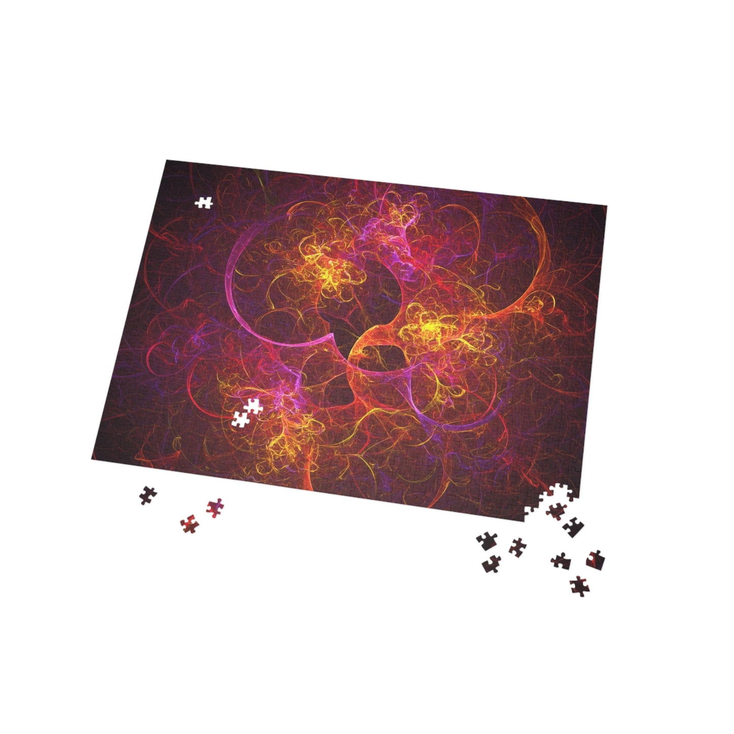 Vibrant Fractal Art Puzzle - 96, 252, 500, 1000-Piece Options