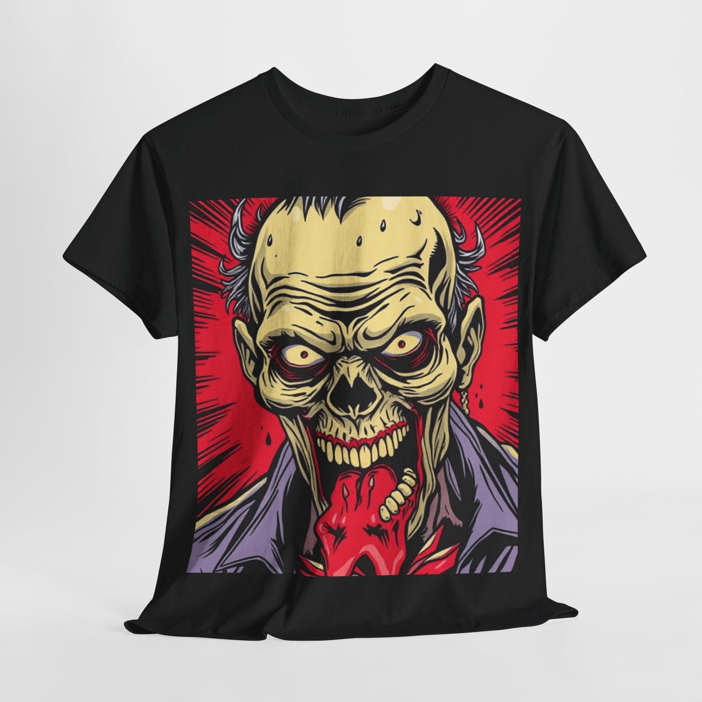 UK - Unisex Heavy Cotton Tee - Horror Skull Graphic Tee