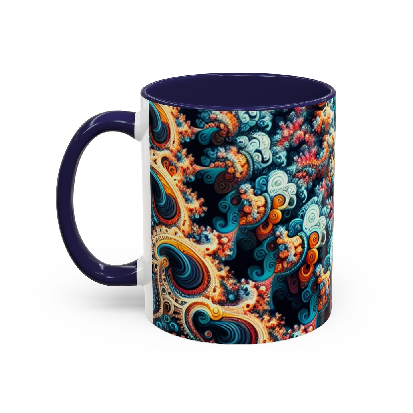 Colorful Fractal Coffee Mug - 11oz & 15oz - Perfect for Art Lovers