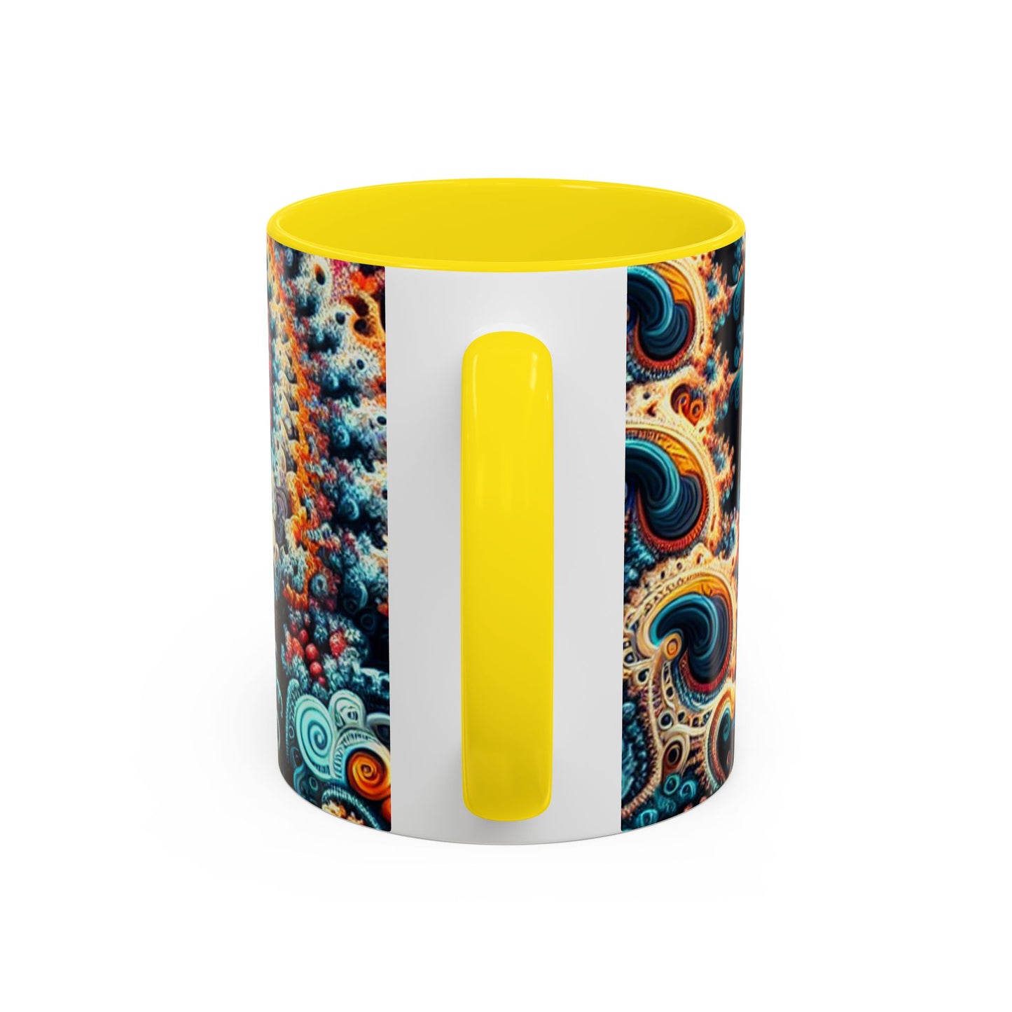 Colorful Fractal Coffee Mug - 11oz & 15oz - Perfect for Art Lovers