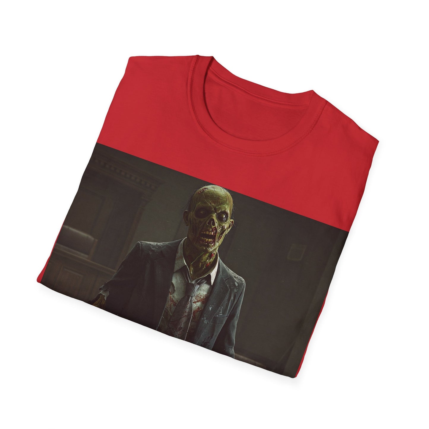 Apocalyptic Portrait Tee, bold, decaying zombie graphic