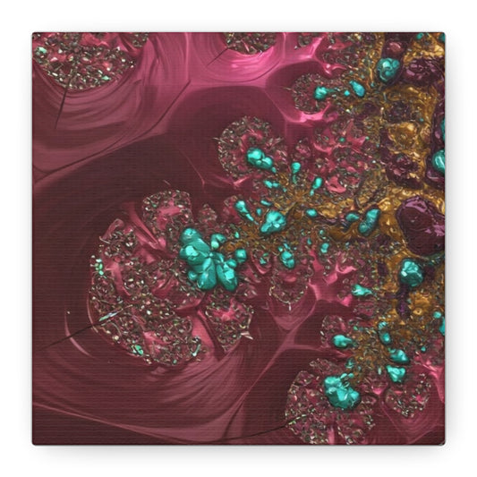 Abstract Art Canvas Print - Vibrant Fractal Design for Home Decor