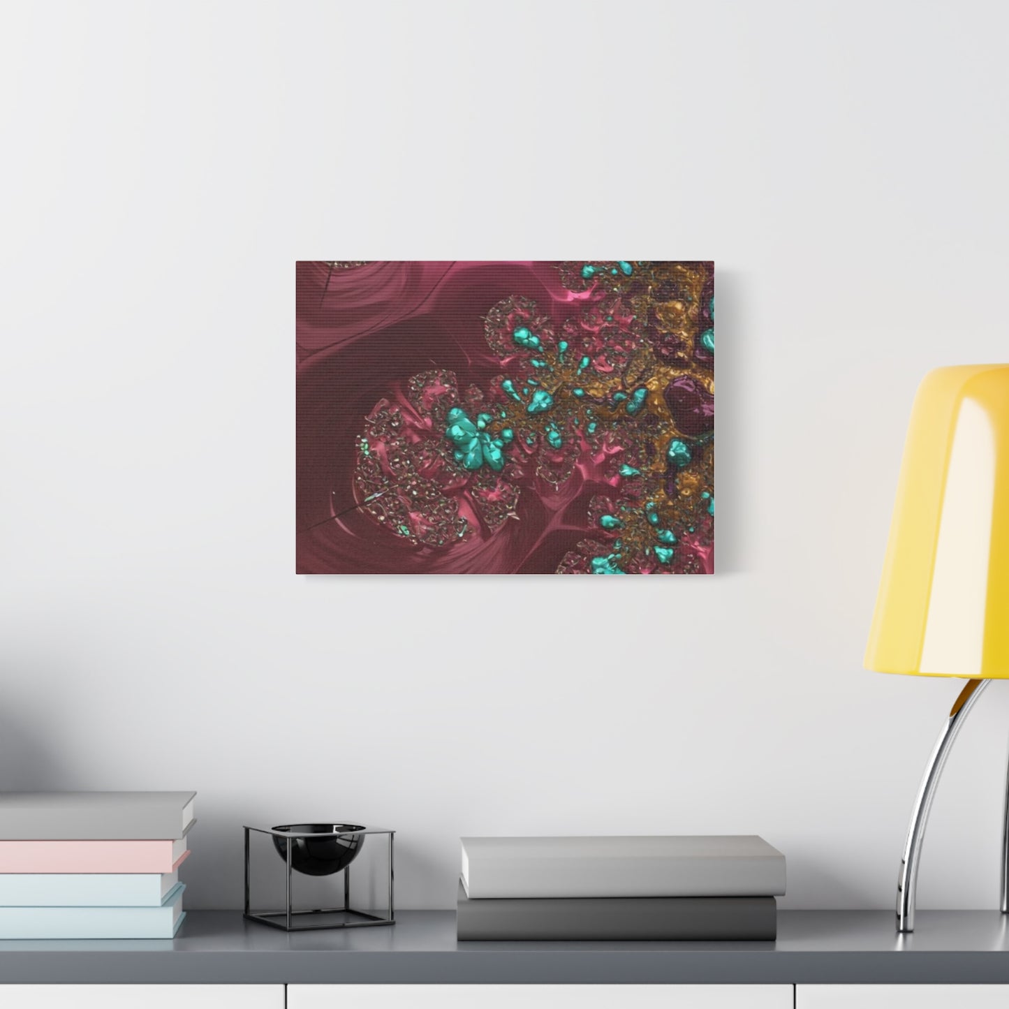 Abstract Art Canvas Print - Vibrant Fractal Design for Home Decor