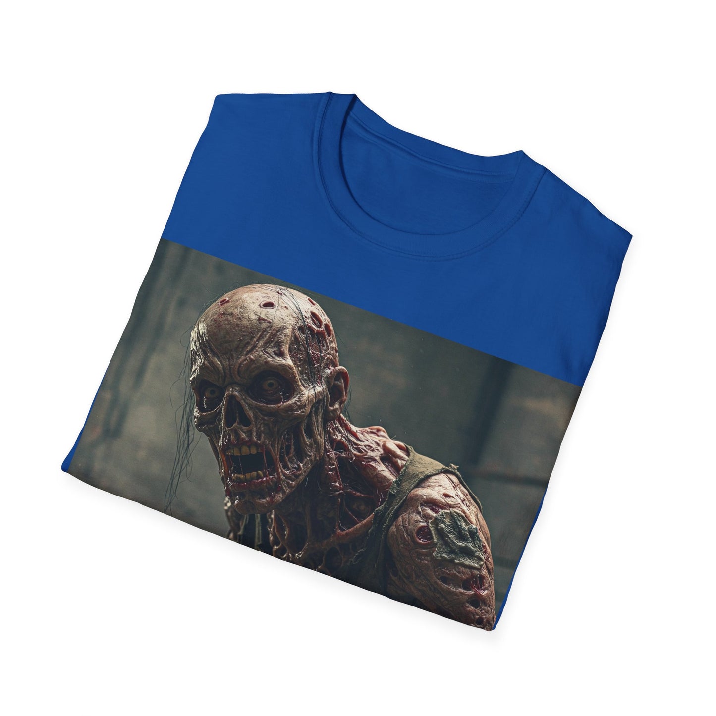 UK - Creepy Zombie Graphic Unisex T-Shirt - Perfect for Halloween and Horror Fans