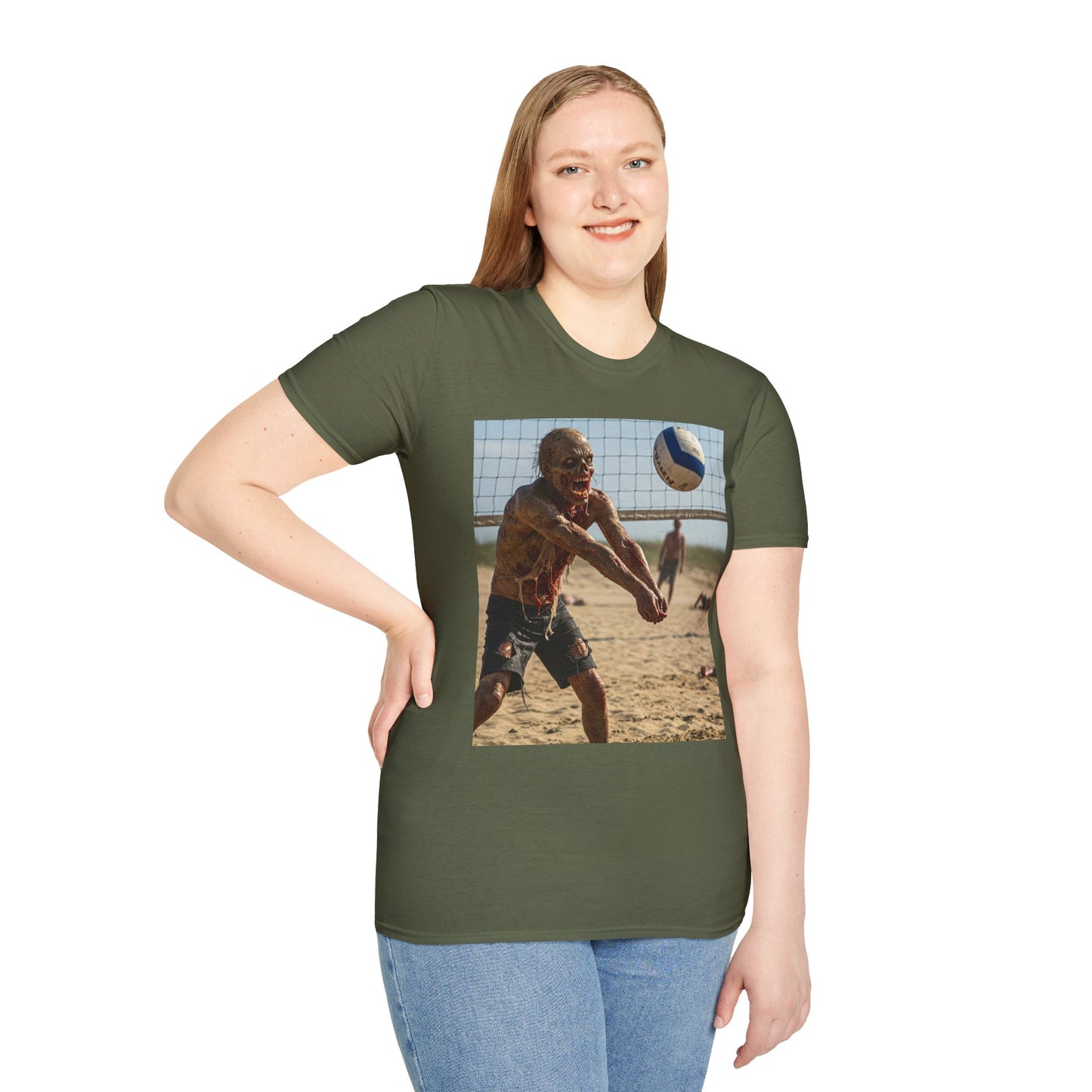 Beach Volleyball Unisex Softstyle T-Shirt - Perfect for Summer Fun and Sports Lovers