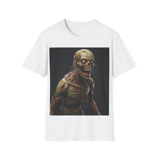 UK - Spooky Skeleton Unisex Softstyle T-Shirt - Perfect for Halloween & Horror Fans