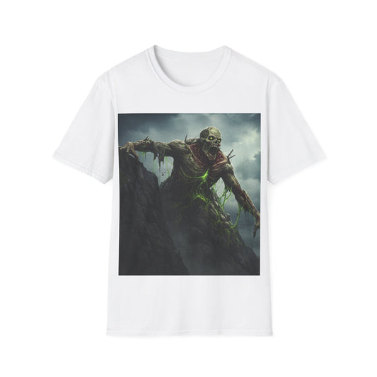 UK - Creepy Monster Unisex Softstyle T-Shirt - Perfect for Halloween and Horror Fans