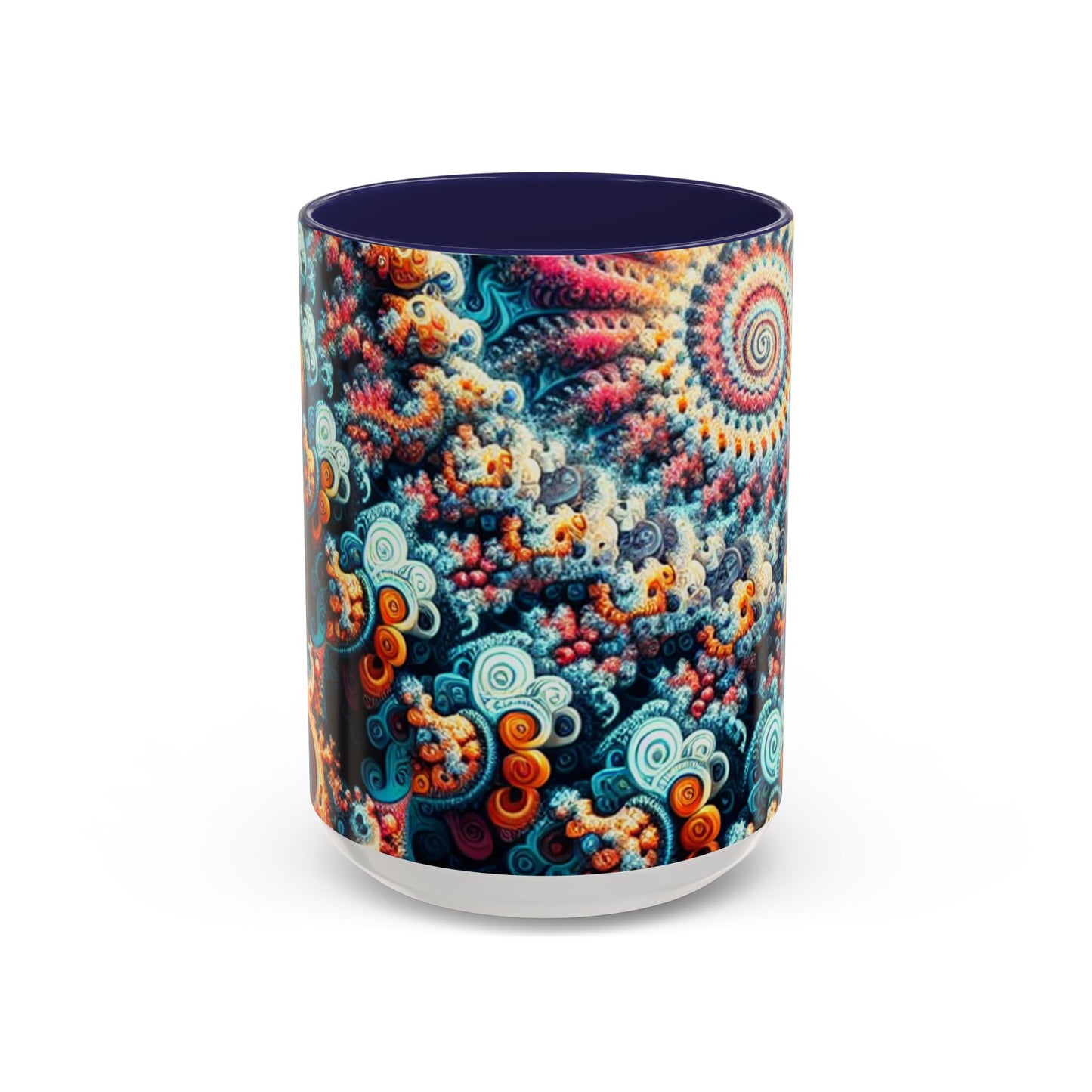 Colorful Fractal Coffee Mug - 11oz & 15oz - Perfect for Art Lovers
