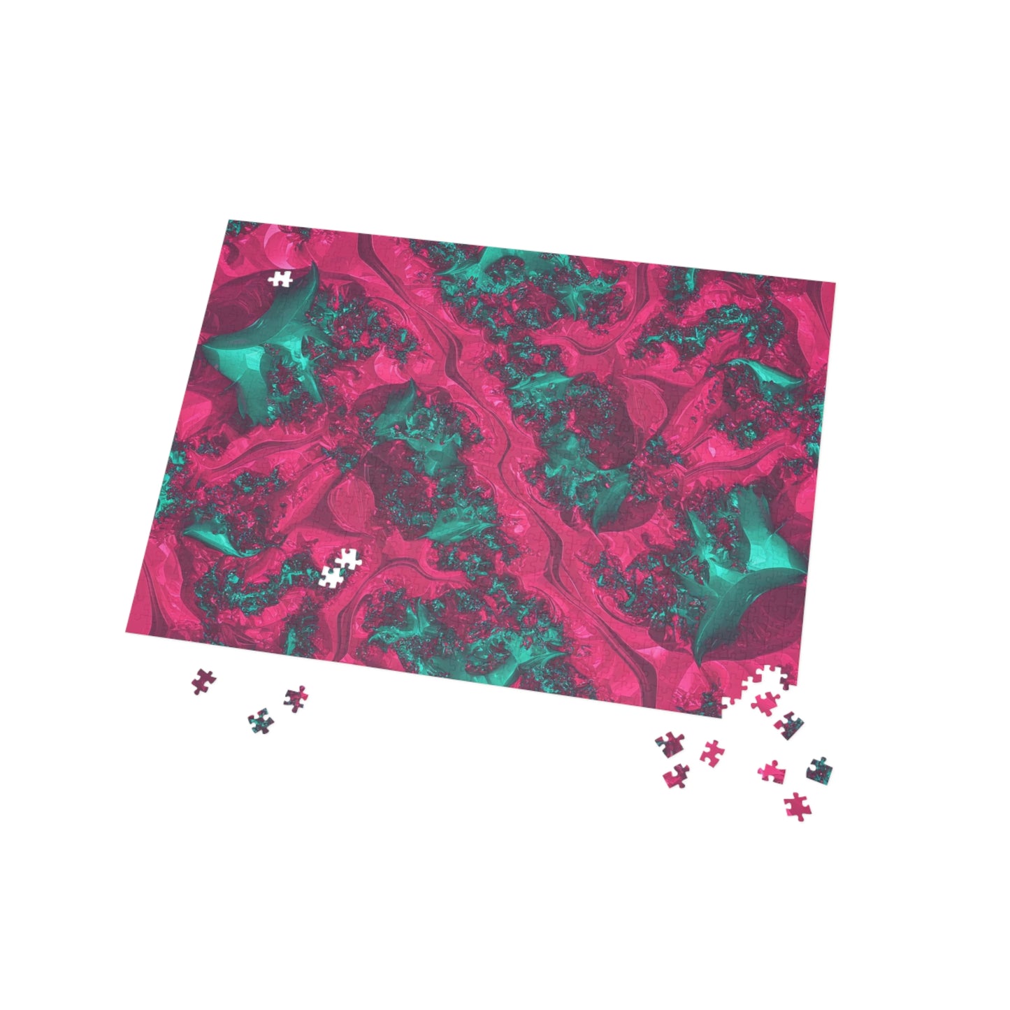 Abstract Fractal Puzzle – 96, 252, 500, 1000 Pieces – Vibrant Artistic Design for Relaxation and Fun