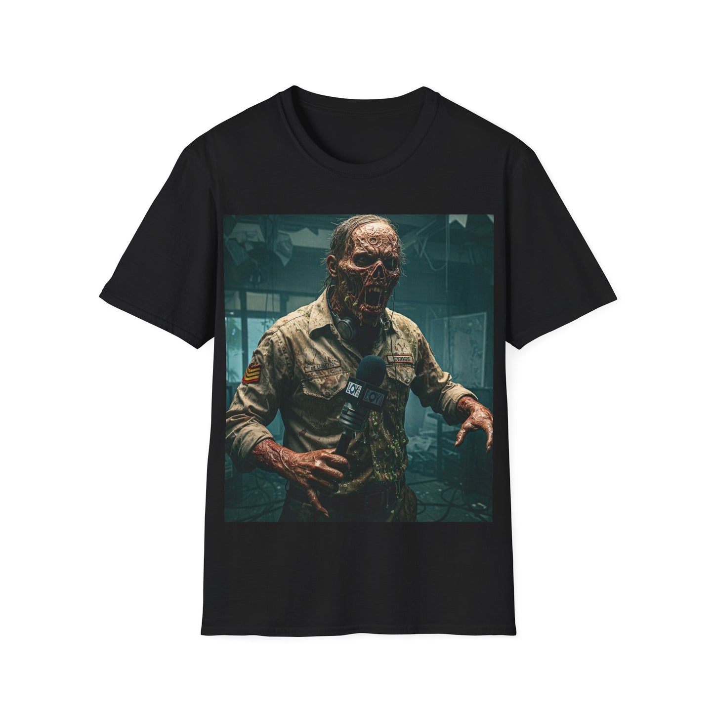 UK - Horror-Inspired Unisex Softstyle T-Shirt - Perfect for Halloween and Horror Fans