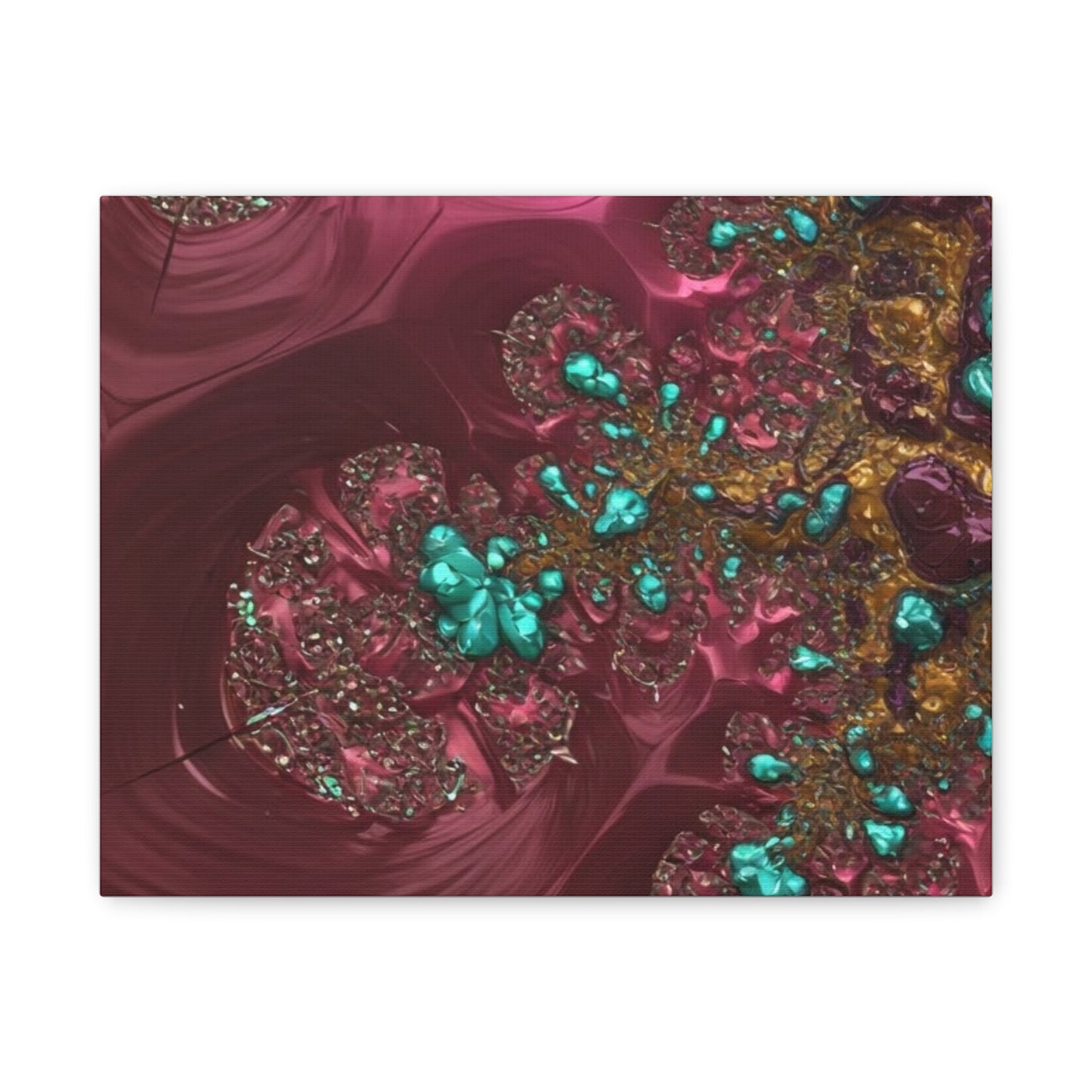 Abstract Art Canvas Print - Vibrant Fractal Design for Home Decor