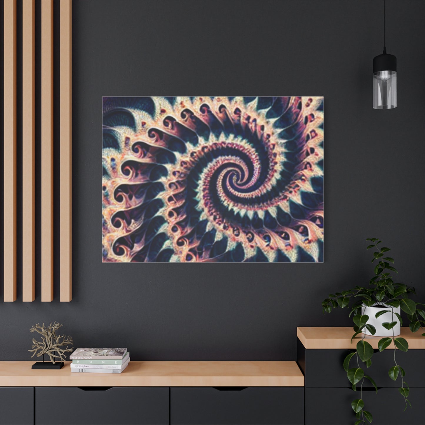 Abstract Spiral Art Canvas Print - Modern Home Decor for Art Lovers