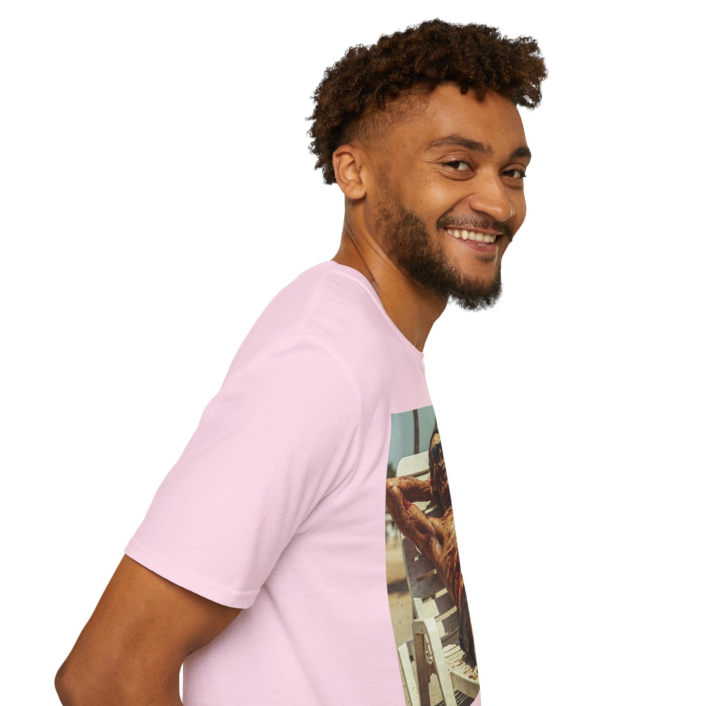 Chill Vibes Skeleton Graphic T-Shirt - Unisex Softstyle