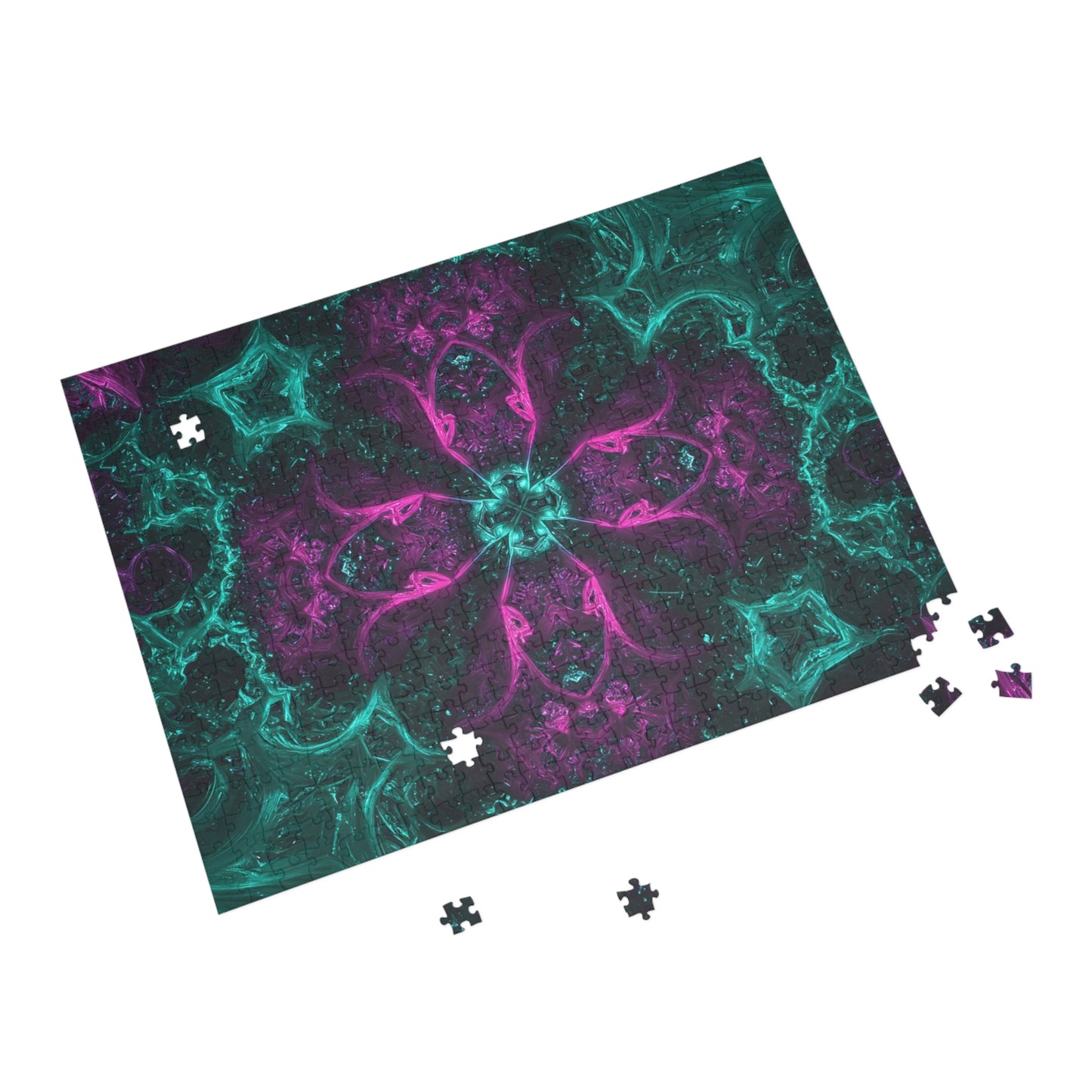 Vibrant Mandala Puzzle - 96, 252, 500, 1000-Piece Options for Mindful Fun and Relaxation
