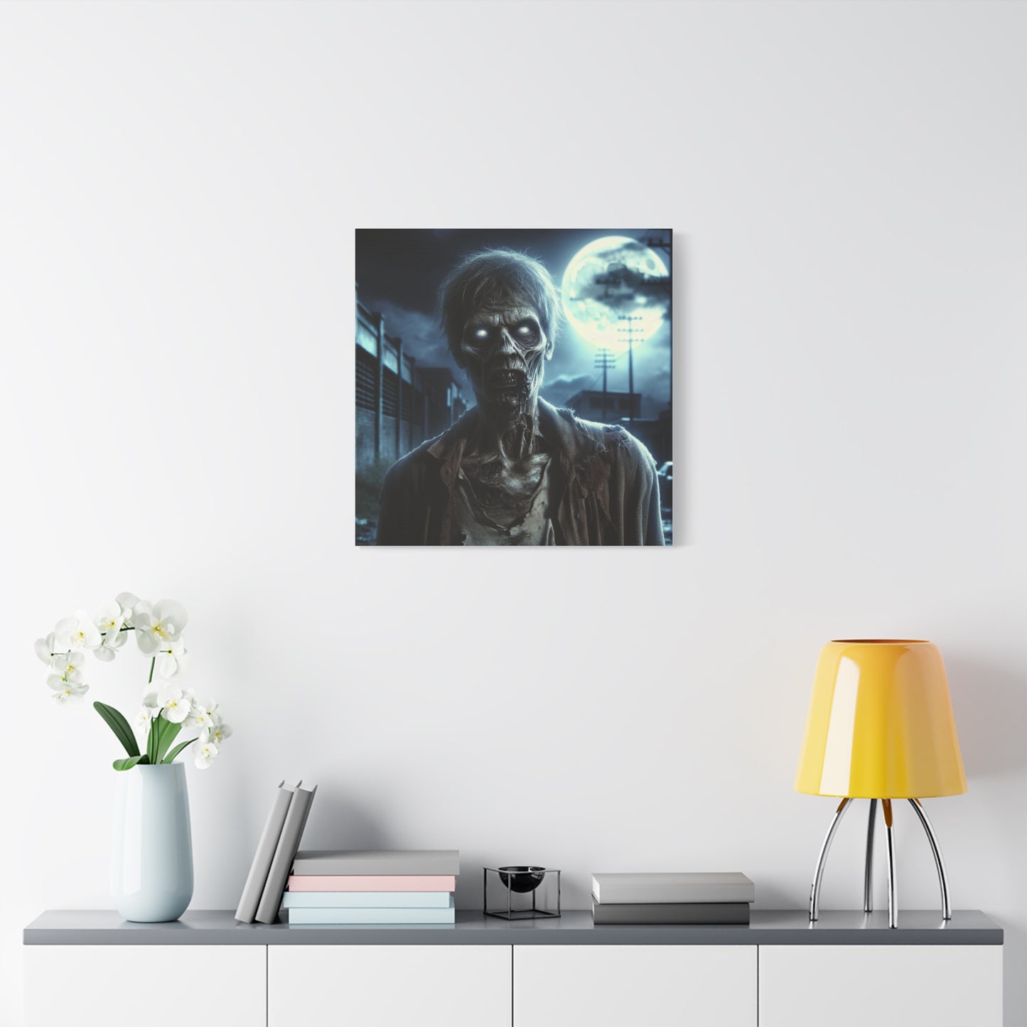 Zombie Wall Art Canvas - Spooky Home Decor