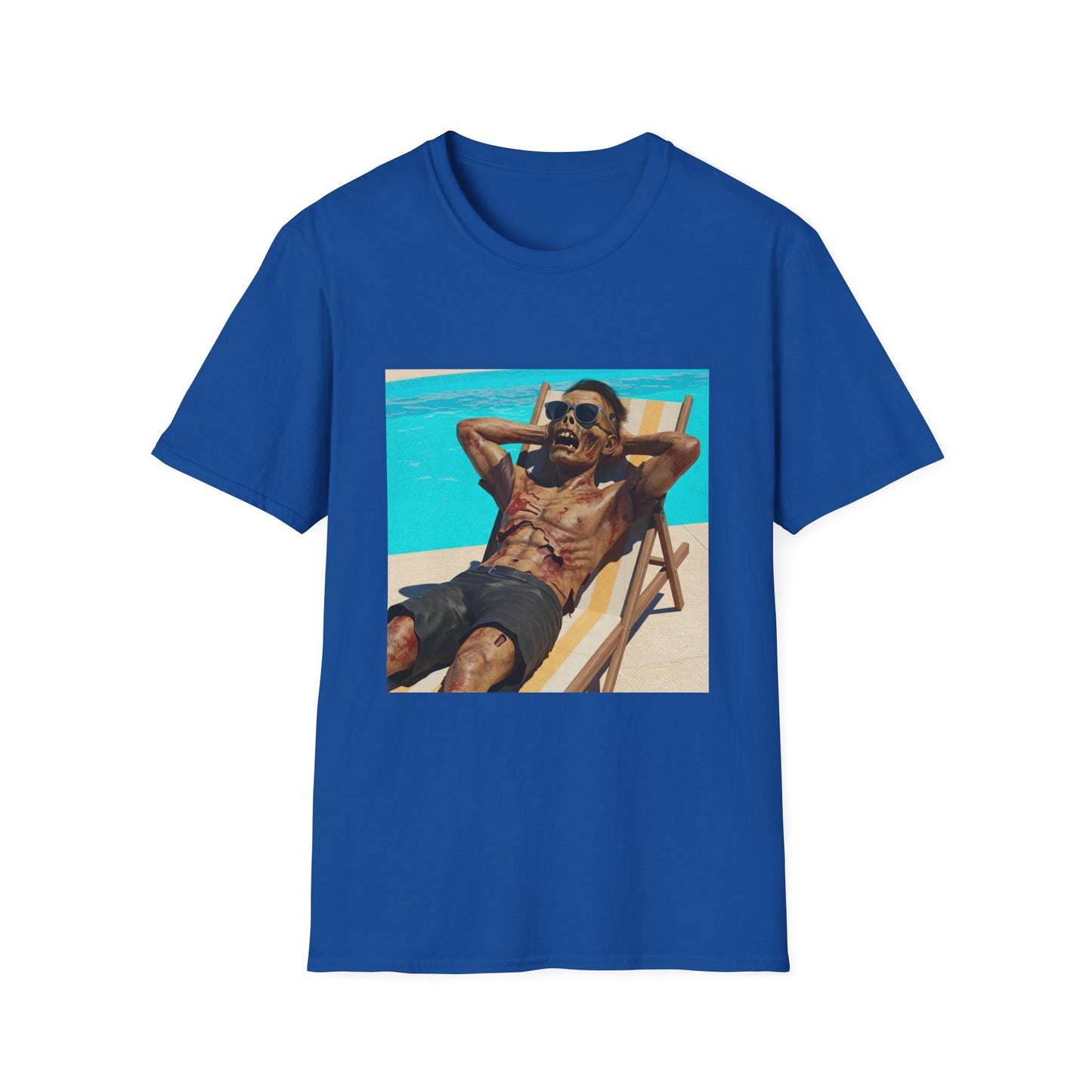 Chill Vibes Apocalyptic Portrait Tee, bold, decaying zombie graphic