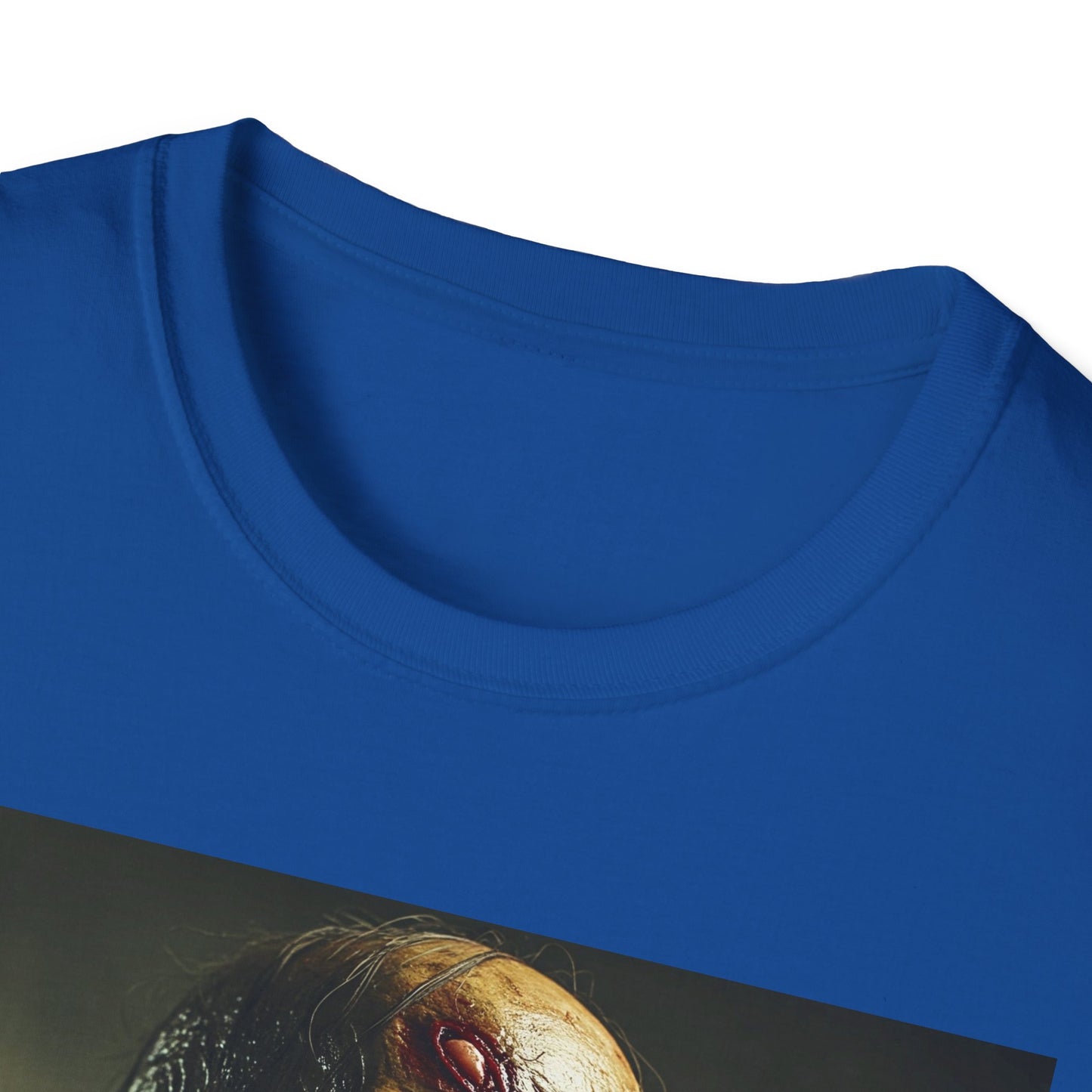 Apocalyptic Portrait Tee, bold, decaying zombie graphic