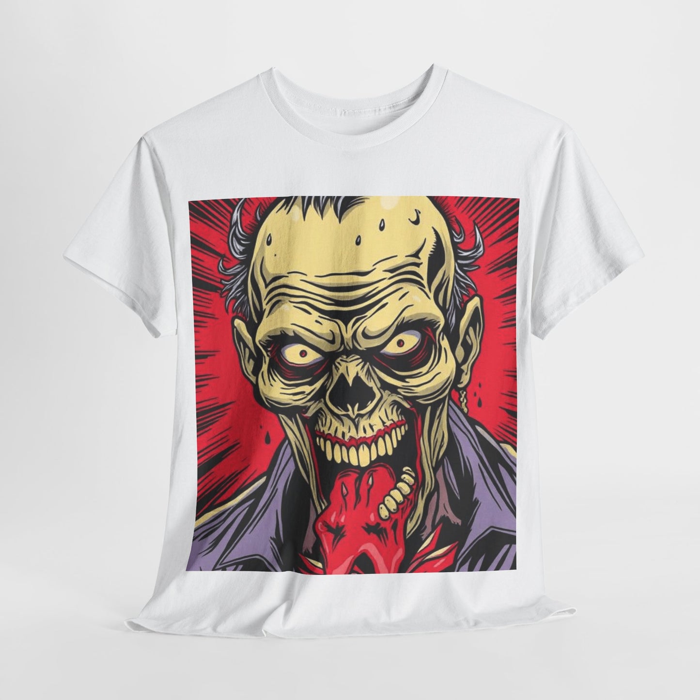 UK - Unisex Heavy Cotton Tee - Horror Skull Graphic Tee