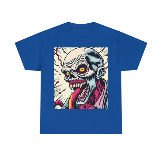 UK - Zombie Graphic Tee - Unisex Heavy Cotton T-Shirt for Halloween and Horror Fans