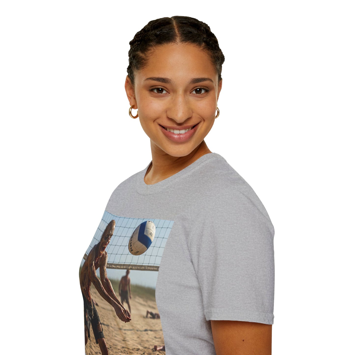 Beach Volleyball Unisex Softstyle T-Shirt - Perfect for Summer Fun and Sports Lovers