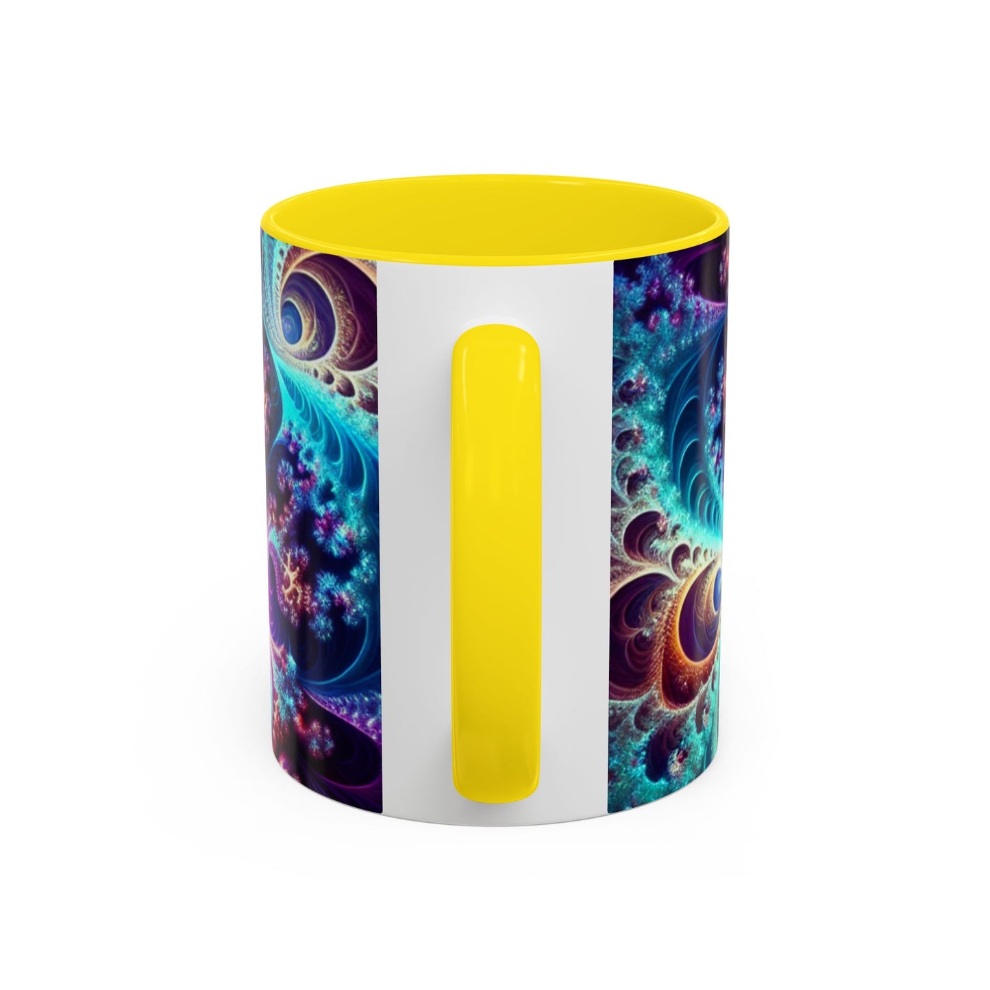 Colorful Spiral Accent Coffee Mug - 11 & 15oz