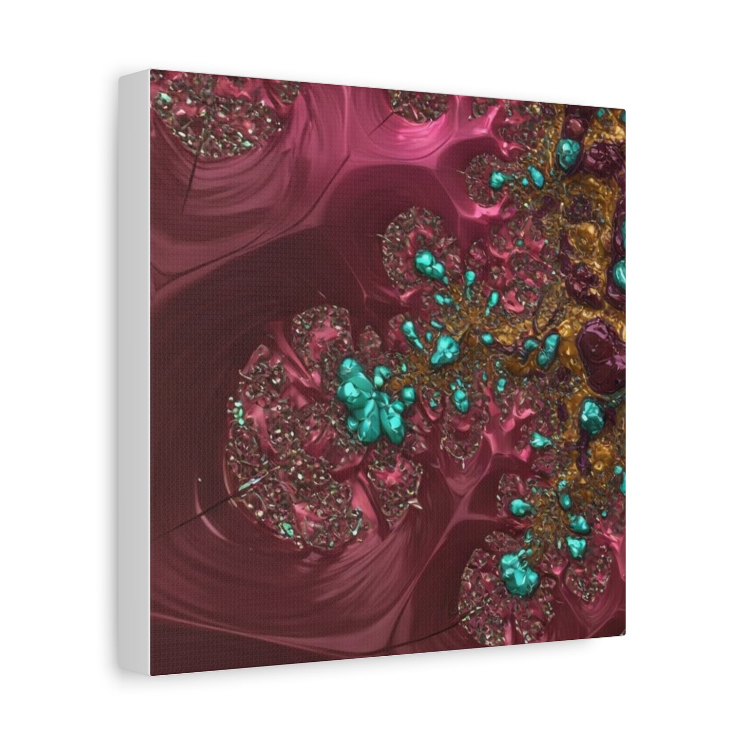 Abstract Art Canvas Print - Vibrant Fractal Design for Home Decor