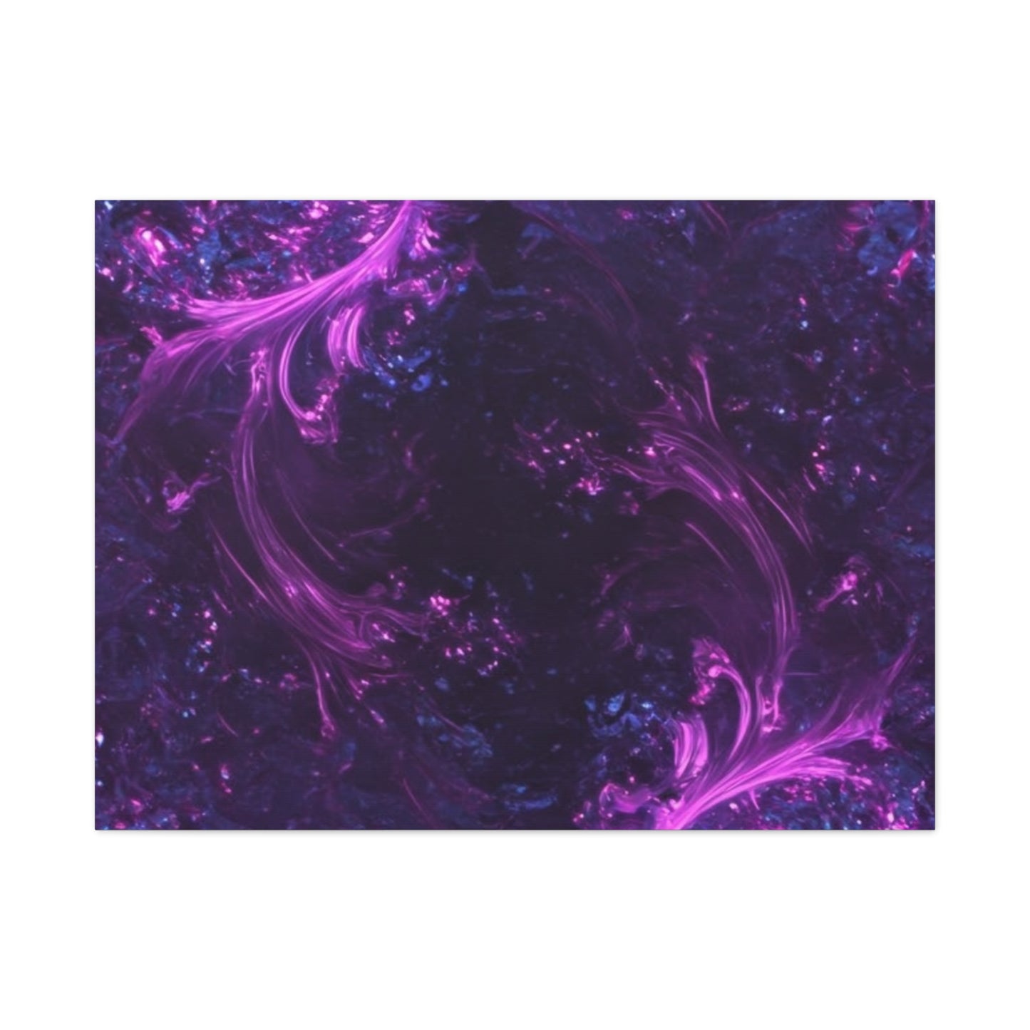 Abstract Purple Fractal Canvas Print - Artistic Wall Décor
