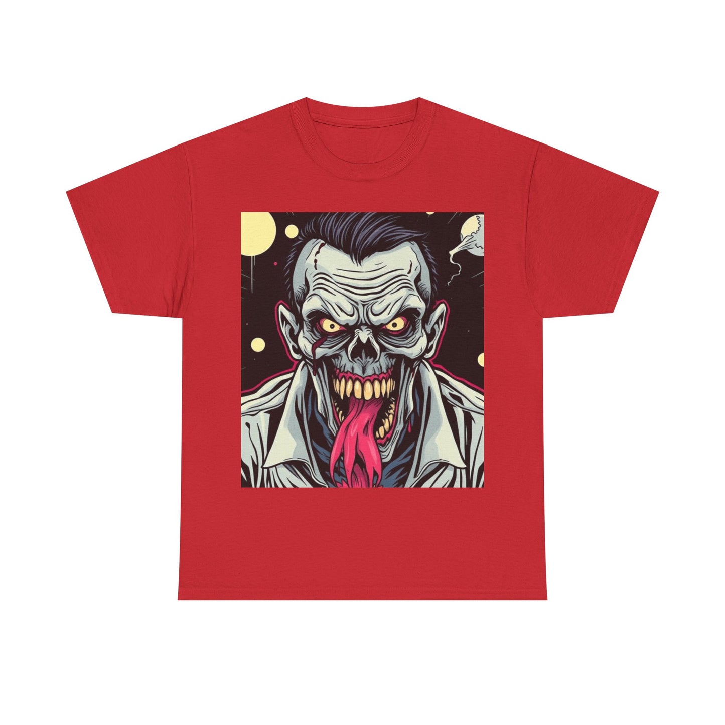 UK - Horror Graphic Tee - Unisex Heavy Cotton Shirt with Zombie Design
