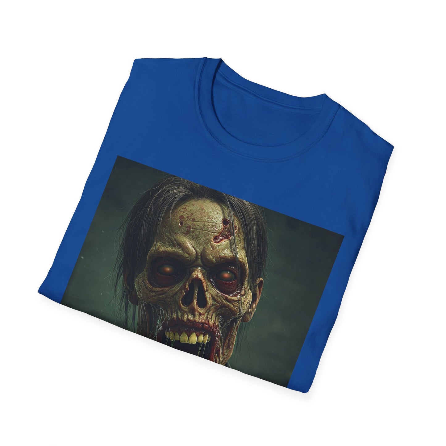 Apocalyptic Portrait Tee, bold, decaying zombie graphic